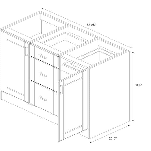 Batten Double Teak Outdoor Kitchen Cabinet Set + Reviews