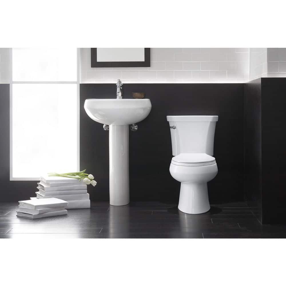 White Ceramic High-Efficiency Single Flush Toilet Tank