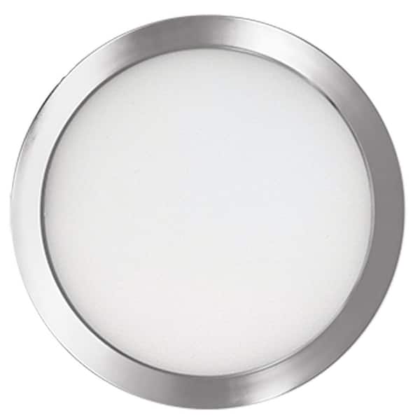 5 in. Round Nickel Integrated LED Flush Mount