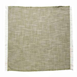 Amelia 13 in. W x 1 in. L Green Solid Cotton Table Runner Dull Green Woven Textured Placemats (Set of 8)