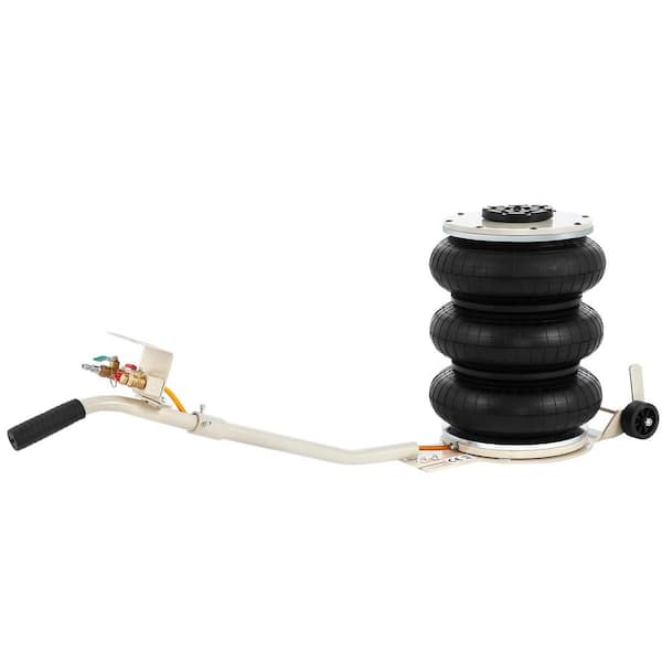 Pneumatic Jack, 5 Ton/11023 lbs. Triple Bag Air Jack, Lifting Height 6.3-15.75 in., Inflatable Car Jack with Long Handle