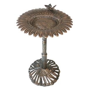 Butterfly Sunflower Birdbath