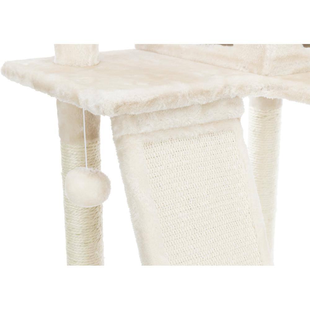 Celeste Cream Plush 69" Cat Tree with Sisal Posts