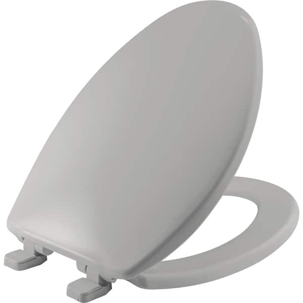 BEMIS Kimball Soft Close Elongated Plastic Closed Front Toilet Seat in ...