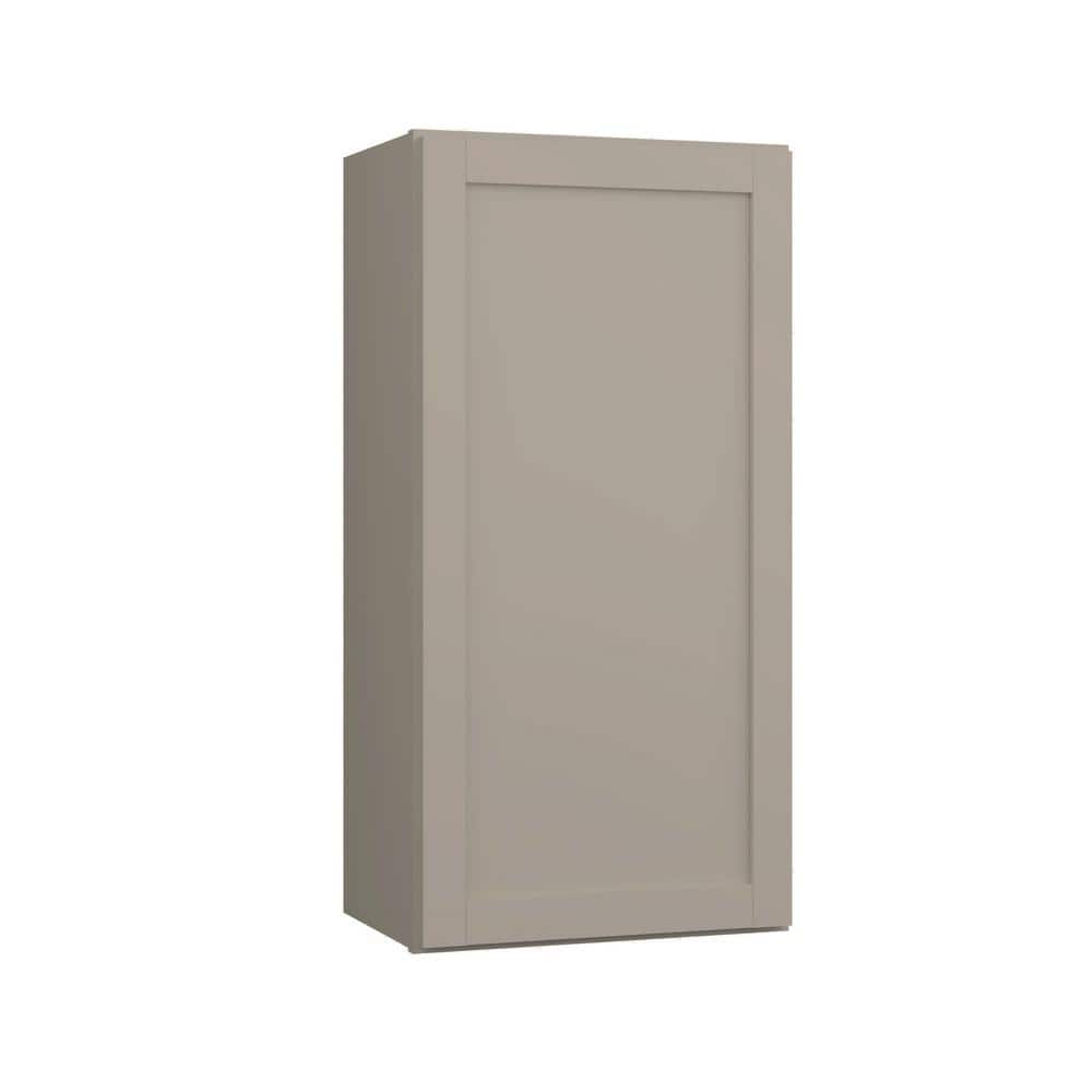 Courtland 18 in. W x 12 in. D x 36 in. H Assembled Shaker Wall Kitchen Cabinet in Sterling Gray price history on PriceWatchPro