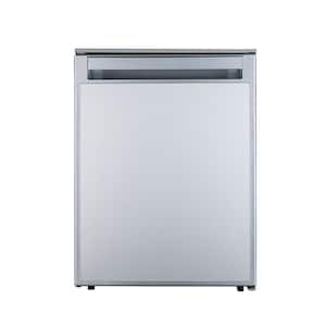2.8 cu. ft. 12V/DC Mini-Fridge Freezer Built-in Refrigerator in Stainless for RV BOAT Off-Grid 2-Doors