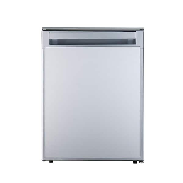 Equator 2.8 cu. Ft. 80L 12V/DC RV Built-in Refrigerator in Stainless w/Freezer and reversible door
