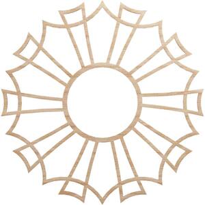 0.375 in. x 30 in. x 30 in. Wood Medallion Moulding