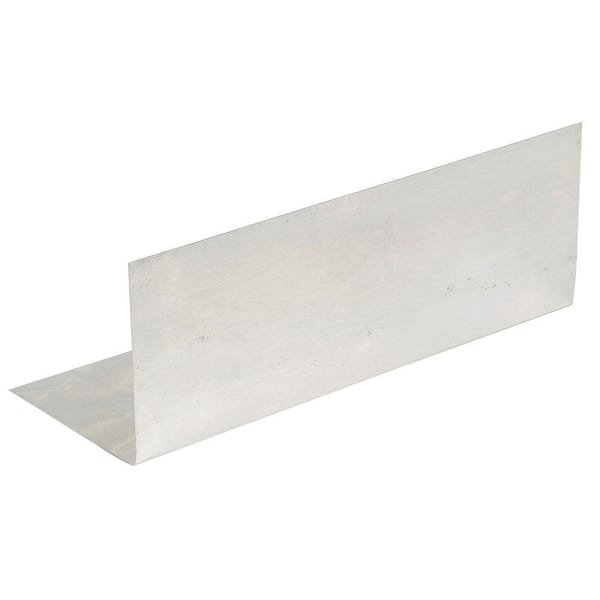 Amerimax Home Products 2.5 in. x 2.5 in. x 7 in. Mill Finish Galvanized Steel Pre-Bent Step Flashing