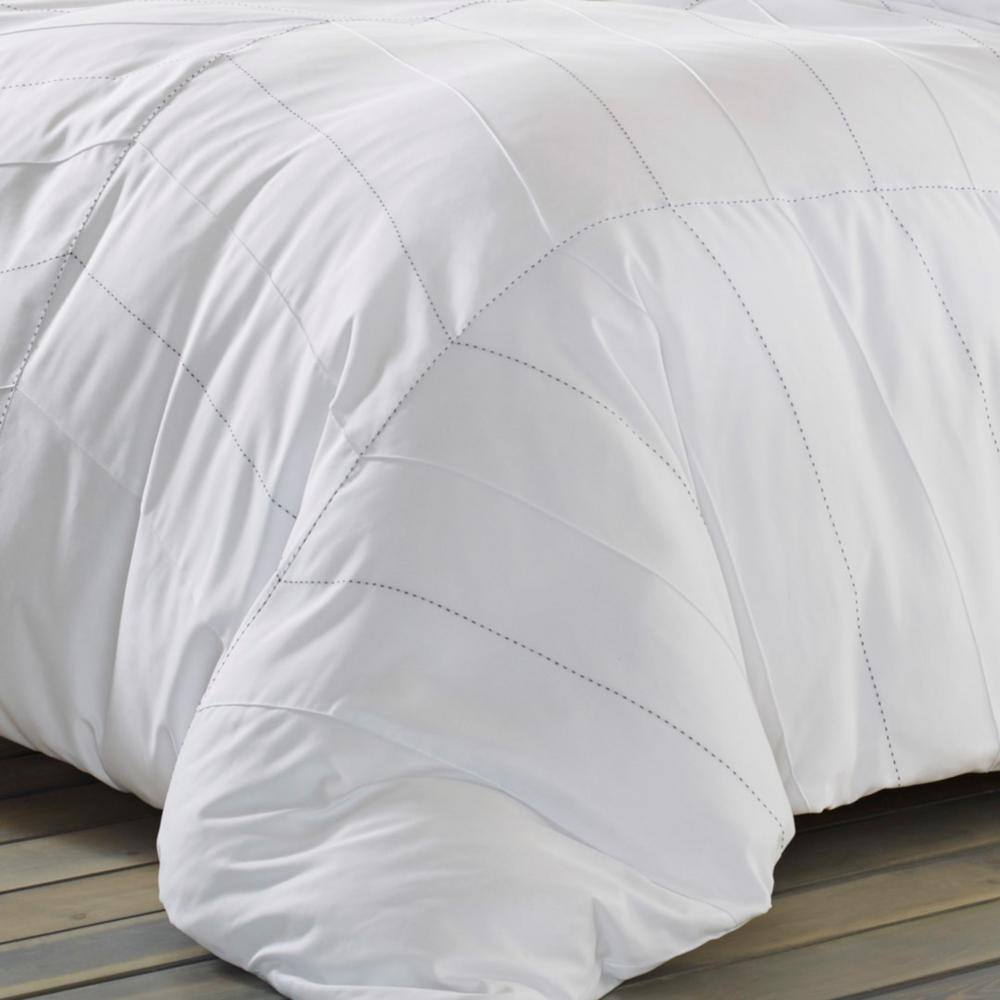 Courtney White Microfiber Reversible Full Comforter Set