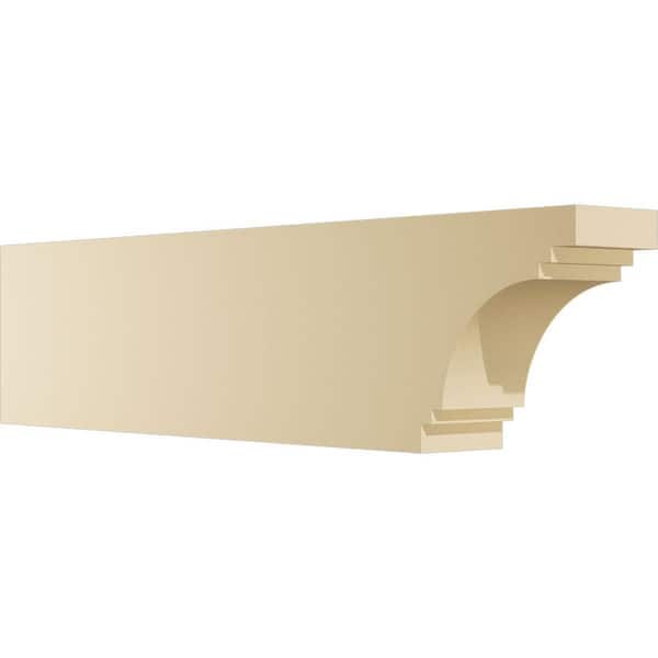 Ekena Millwork 5 in. W x 10 in. H x 42 in. L Standard Pescadero Signature Polyurethane Outlooker, Primed Tan