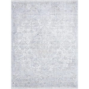 Edmonton Gray/Cream 8 ft. x 10 ft. Traditional Indoor Area Rug