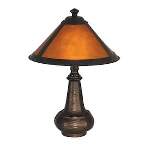 16 in. Hunter Mica Antique Bronze Accent Lamp