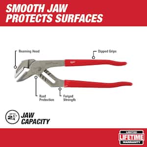 12 in. Smooth Dipped Grip Jaw Plier set with 1-1/2 in. Constant Swing Copper Tubing Cutter Set