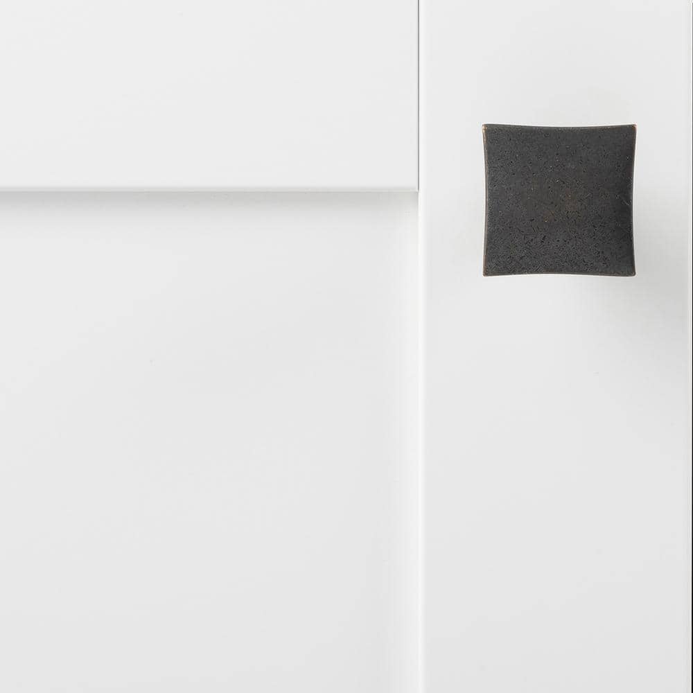 Modern Black Iron Square Cabinet Knob 10-Pack