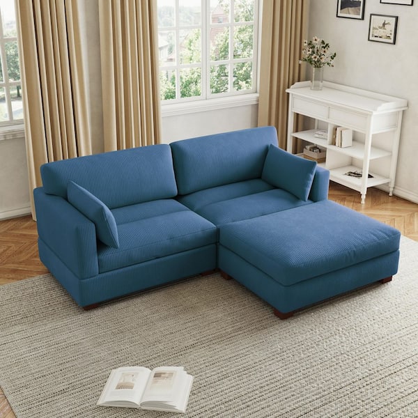 Have a question about Uixe 84.8 in. W Square Arm 2-Piece Corduroy