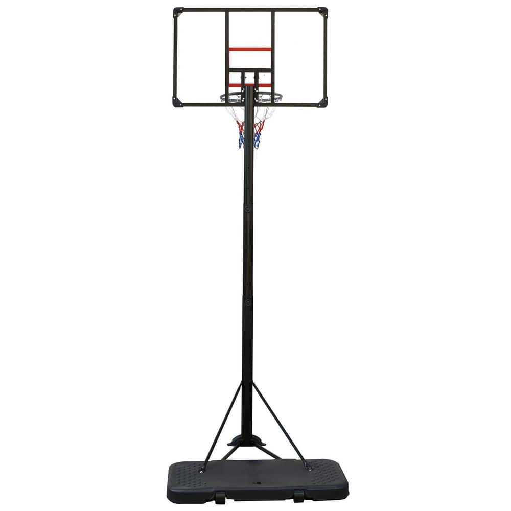 Immuniseren neus maaien Afoxsos 6.5 ft. to 10 ft. H Youth System Hoop Adjustment Portable Basketball  Hoop Basketball System with Wheels HDMX2286 - The Home Depot