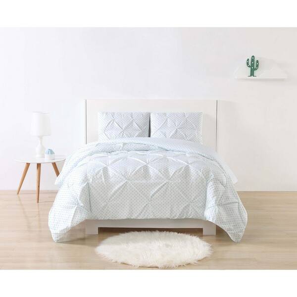 My World Anytime 2-Piece Aqua Twin XL Duvet Cover Set