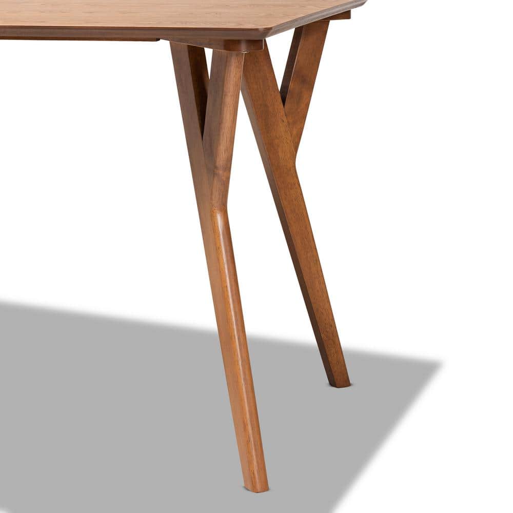 Walnut Brown 48" Transitional Wood Dining Table