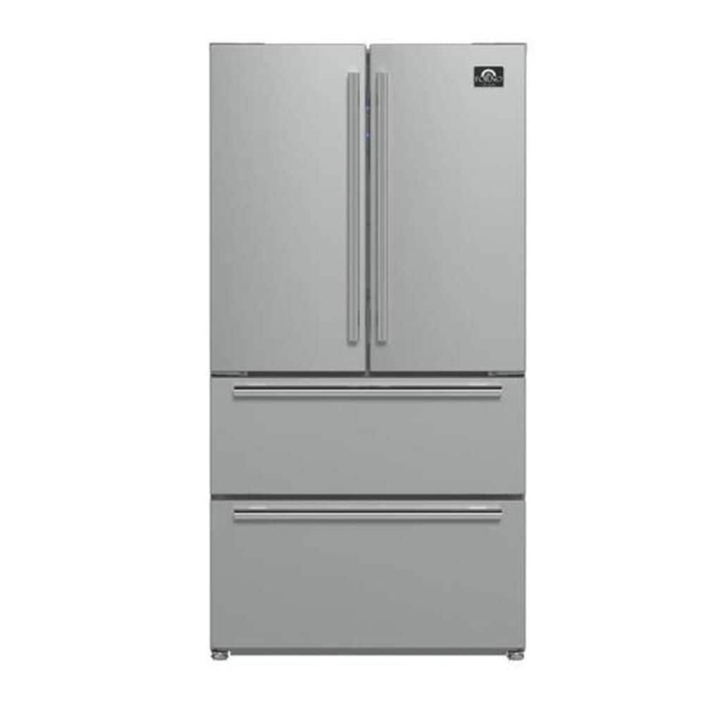 Moena Bellemont 36 in. French Door Refrigerator, 19.2 Cu. Ft. Stainless-Steel Back Panel, Ice Maker