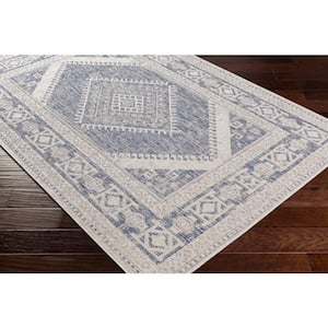 Zoddrin Blue 9 ft. x 12 ft. Indoor/Outdoor Area Rug