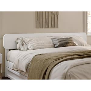 Florence White Solid Wood King Headboard