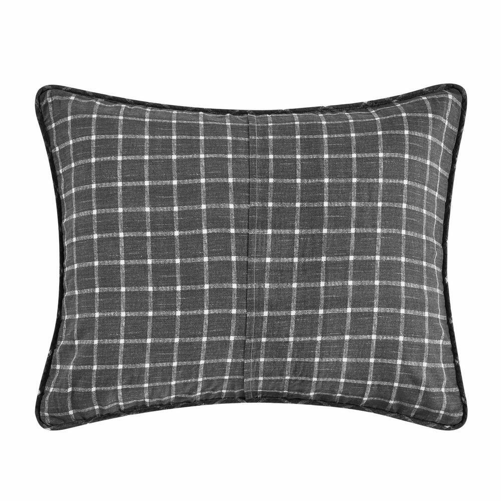 White and Gray Twin Cotton Reversible Quilt Set