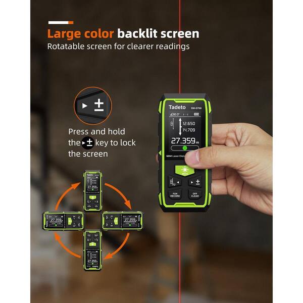 Inkerma Dual Laser Measurement Tool, 393Ft/120M Bilateral Inkerma Dual Laser Measurement Tool, 393Ft/120M Bilateral