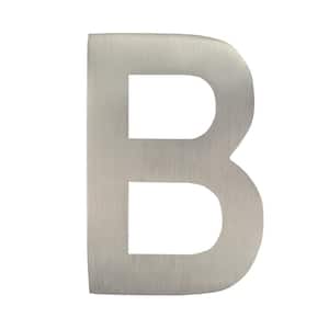 4 in. Satin Nickel Floating House Letter B