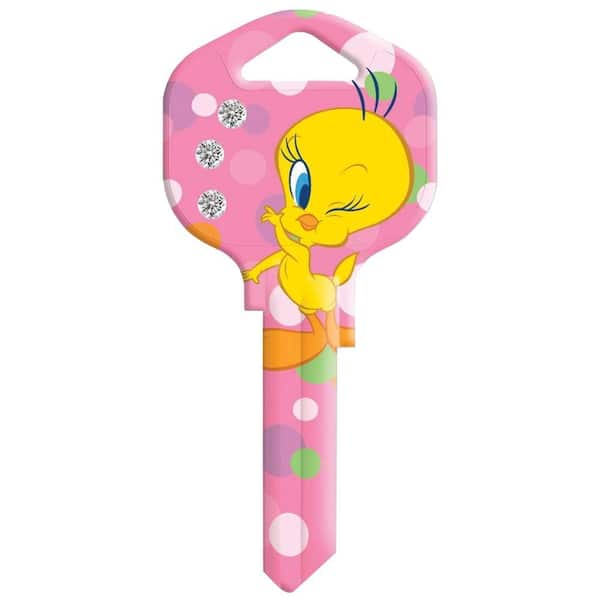 HY-KO Blank Schlage Tweety Bling House Key