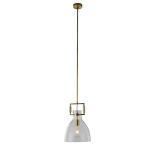 Theo 1-Light Brass Pendant