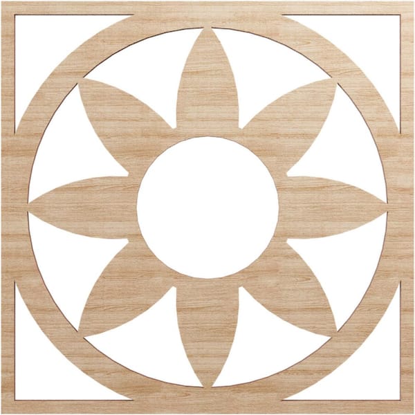 Ekena Millwork 0.25 in. x 5.5 in. x 16 in. Wood Medallion Moulding