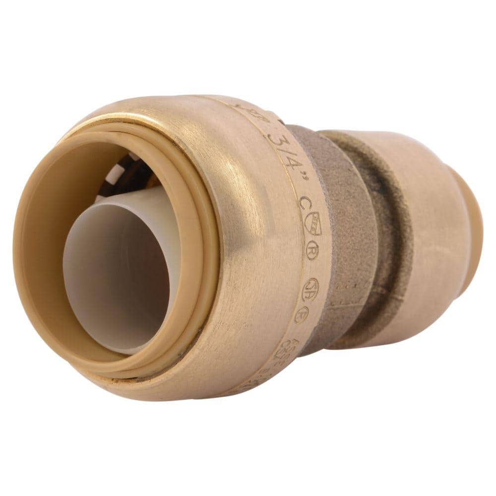 3/4" x 3/4" x 1/2" Sharkbite Style Push to Connect LF Brass Tees 25 Push-Fit 