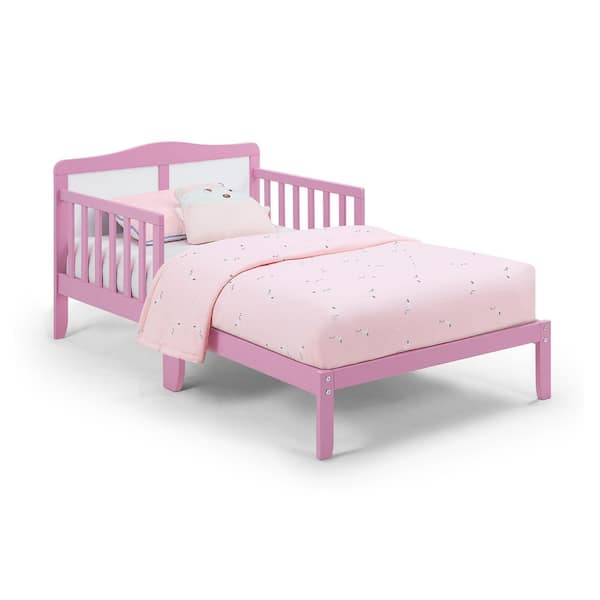 Pink Twin Bed Frame Toddler Bed SXB57208 - The Home Depot