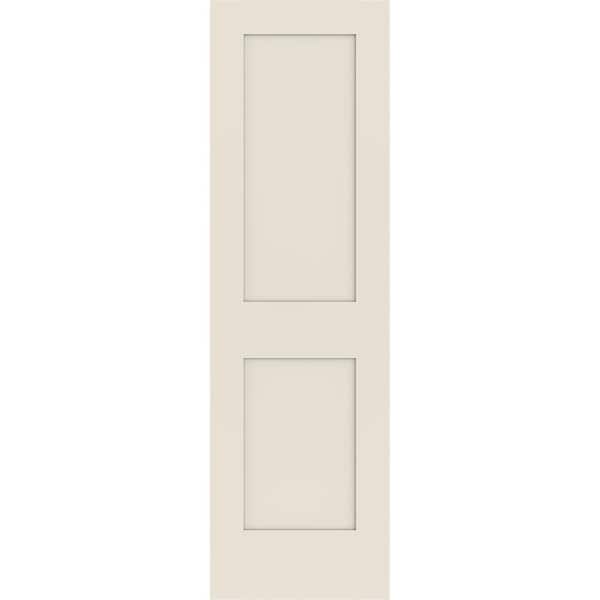 JELD-WEN 24 in. x 80 in. 2 Panel Shaker Solid Core Primed Wood Interior Door Slab