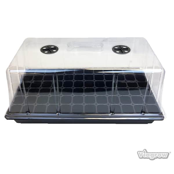 Seedling 10 x 20 in Propagation Starter Cloning Tray 7 in Tall Dome Vent Control