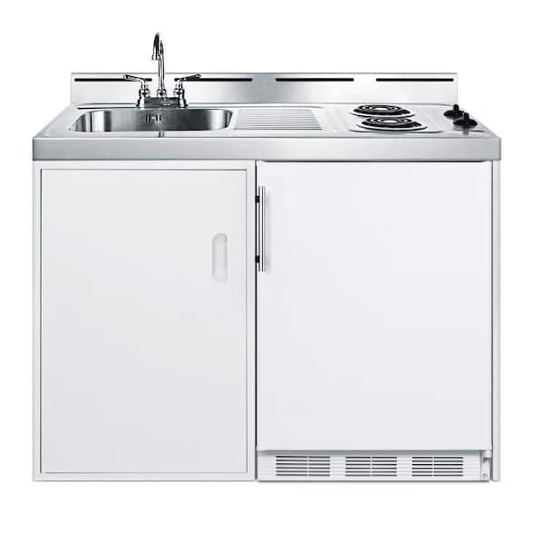 48 in. Compact Kitchen in White