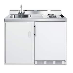48 in. Compact Kitchen in White