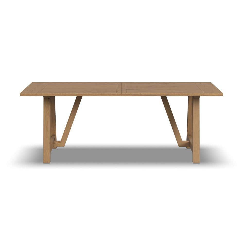 Natural Oak Reclaimed Wood Farmhouse Dining Table