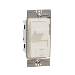 X Series 15 Amp 600-Watt Single-Pole/3-Way Slider Dimmer Light Switch Back Wire Clamps Matte Light Almond