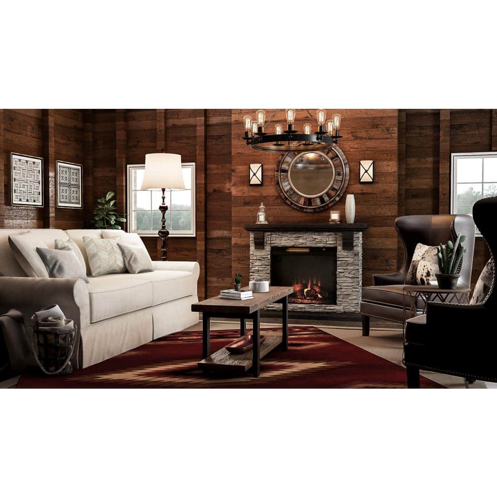 Aspen Bronze Dimmable Sconce with Rustic Scavo Glass Shade