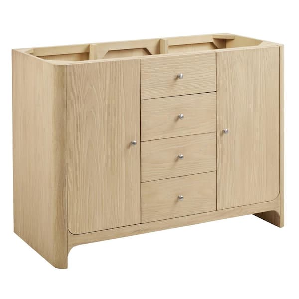 Gracyn 47.8 in. W x 21.4 in. D x 34.8 in. H Single Bath Vanity Cabinet Without Top in Coastal Driftwood