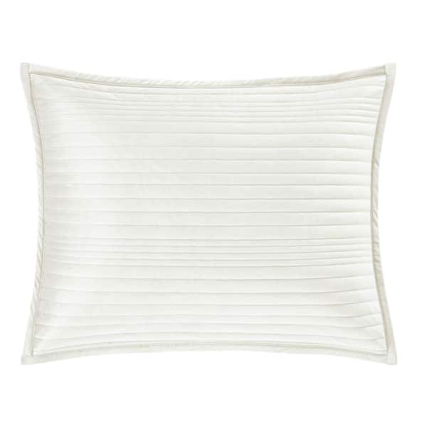 Unbranded Miles White Polyester King Quilted Sham