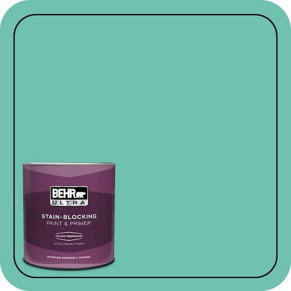 BEHR ULTRA 1 qt. #P440-4 March Aquamarine Extra Durable Eggshell Enamel Interior Paint & Primer