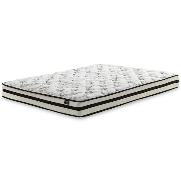 Signature DESIGN BY ASHLEY 8 in. Chime Innerspring Twin Firm Innerspring 8 in. Bed-in-a-Box Mattress