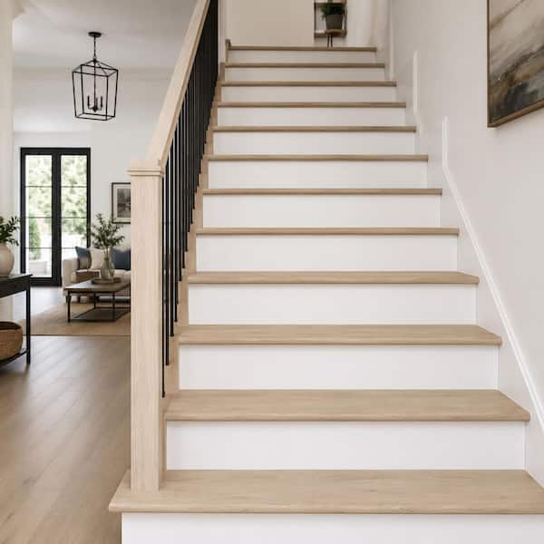 Highland Lake 0.18 in. T x 11.5 in. W x 47 in. L Luxury Vinyl Eased Edge Stair Tread (2-Pieces/Case)