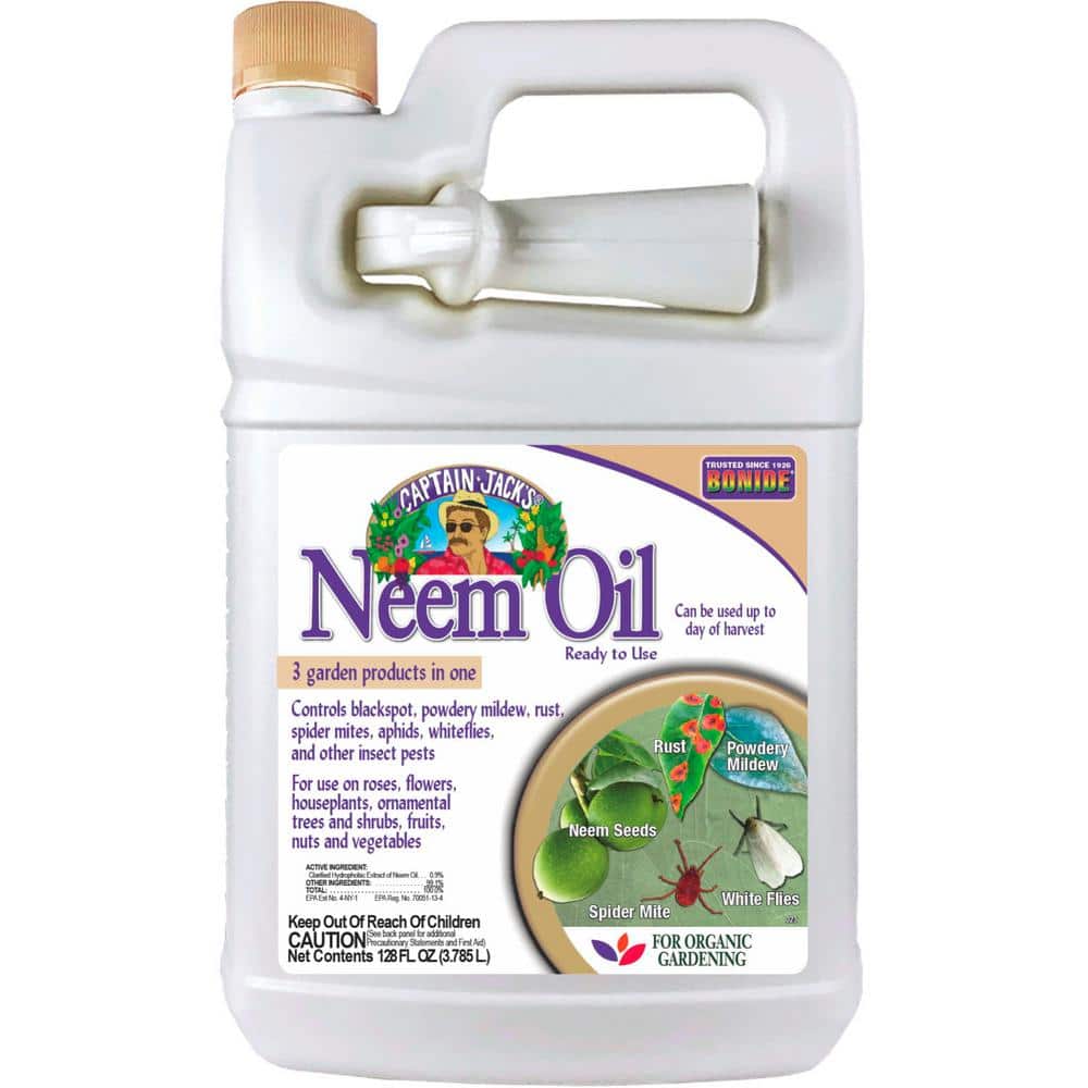 Captain Jacks Neem Oil, 128 oz Ready-to-Use, Multi-Purpose Fungicide, Inse