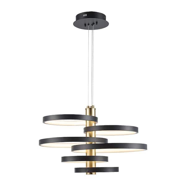 SARA　0617 Monteaux Lighting 26 in. Integrated LED Black and Gold