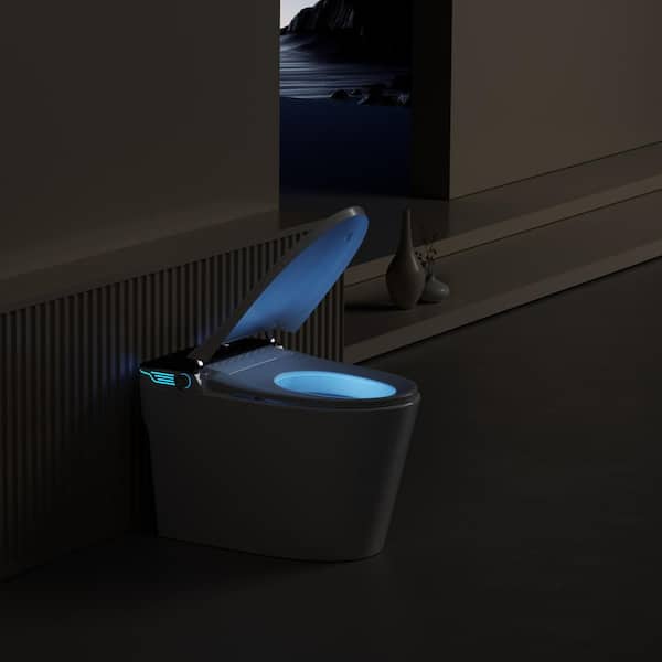 WELLFOR Elongated Smart Bidet Toilet with Voice Control and Heated Seat