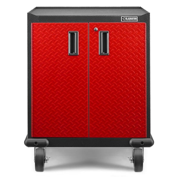 Gladiator Premier 28 in. W x 34.5 in. H x 25.5 in. D Freestanding Cabinet in Red Tread